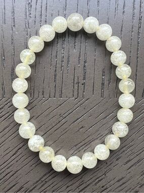 Libyan Desert Glass bracelet 7mm SIZE 6.5’
